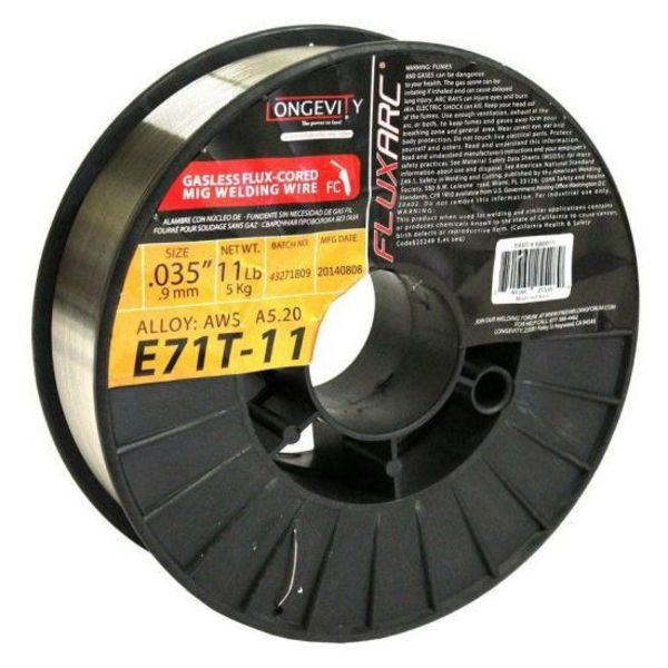 Longevity FLUX-ARC E71T-11 Welding Wire: 0.035"(0.9mm), 11Lb Spool 880075